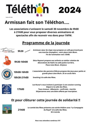 [TELETHON] Le Programme 