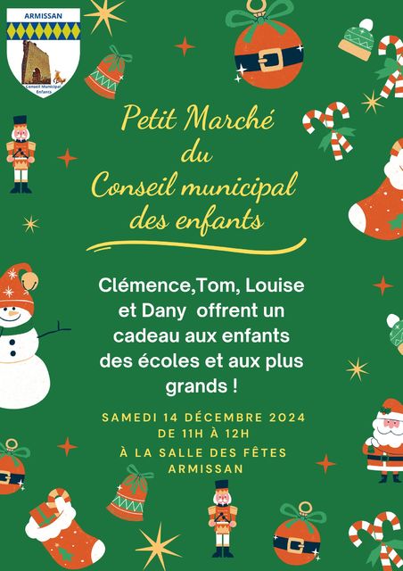 Le Conseil Municipal des Enfants présent au Marché de Noël